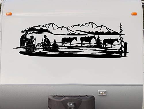 Replacement Decals Cowboy Western Quality Motor Home RV Camper Trailer Hauler