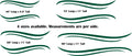 Replacement Decals for Pontoon Boat RV  Camping Trailers - TSW03 Stripe Set Scenic Decal for RVs & Campers