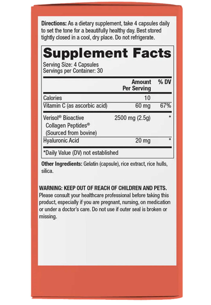 Reserveage Nutrition Collagen Replenish Capsules Ingredients