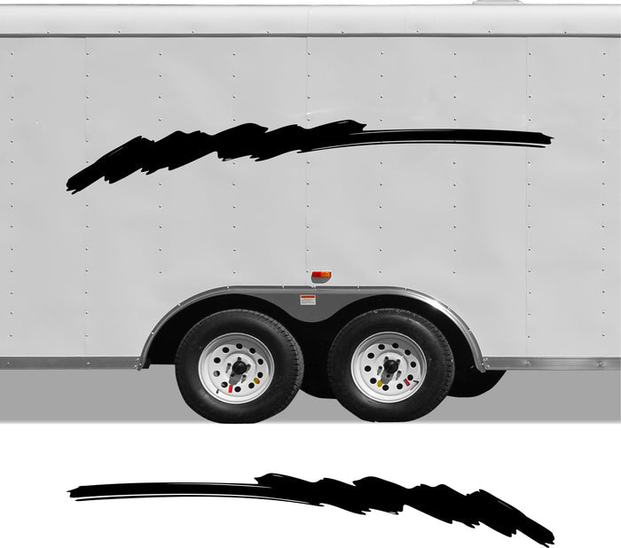 RV Camper 2-Color Vinyl Stripe Decal Set CB11 two-color vinyl stripe decal for RV camper motorhome trailer