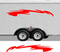 RV Camper 2-Color Vinyl Stripe Decal Set CB23 two-color vinyl stripe decal for RV camper motorhome trailer