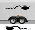 RV Camper 2-Color Vinyl Stripe Decal Set CB25 two-color vinyl stripe decal for RV camper motorhome trailer