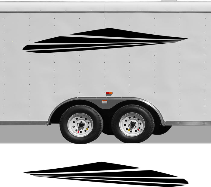 RV Camper 2-Color Vinyl Stripe Decal Set CB26 two-color vinyl stripe decal for RV camper motorhome trailer