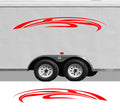 RV Camper 2-Color Vinyl Stripe Decal Set CB33 two-color vinyl stripe decal for RV camper motorhome trailer