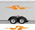 RV Camper 2-Color Vinyl Stripe Decal Set CB34 two-color vinyl stripe decal for RV camper motorhome trailer