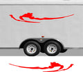 RV Camper 2-Color Vinyl Stripe Decal Set CB39 two-color vinyl stripe decal for RV camper motorhome trailer