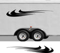 RV Camper 2-Color Vinyl Stripe Decal Set CB46 two-color vinyl stripe decal for RV camper motorhome trailer