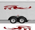 RV Camper 2-Color Vinyl Stripe Decal Set CB49 two-color vinyl stripe decal for RV camper motorhome trailer