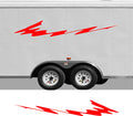 RV Camper 2-Color Vinyl Stripe Decal Set CB52 two-color vinyl stripe decal for RV camper motorhome trailer