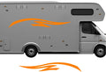 RV Camper 2-Color Vinyl Stripe Decal Set CB54 two-color vinyl stripe decal for RV camper motorhome trailer