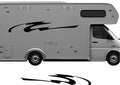 RV Camper 2-Color Vinyl Stripe Decal Set CB60 two-color vinyl stripe decal for RV camper motorhome trailer