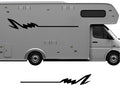 RV Camper 2-Color Vinyl Stripe Decal Set CB74 two-color vinyl stripe decal for RV camper motorhome trailer
