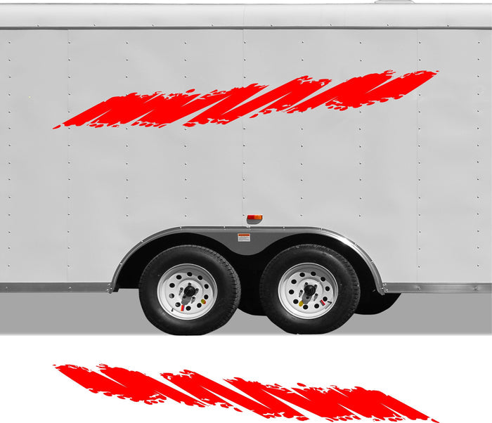 RV Camper 2-Color Vinyl Stripe Decal Set two-color vinyl stripe decal for RV camper motorhome trailer