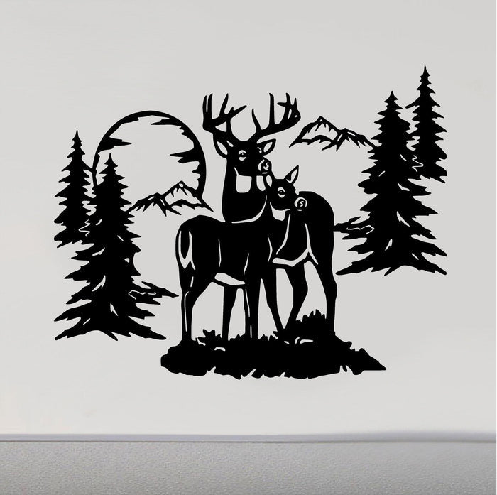 RV Camper Decals Buck Doe Deer 5th Wheel Motor Home Replacement Decal Sticker