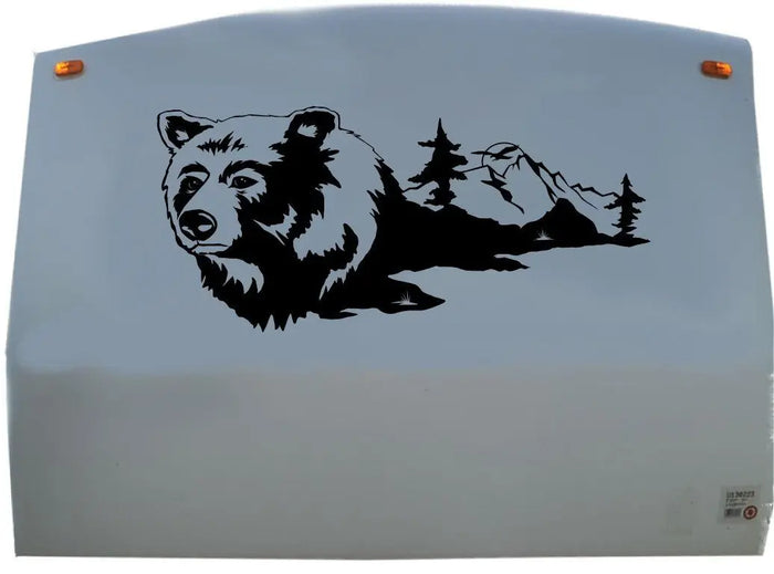 RV Camper Vinyl Decal Sticker  Bear Mountain Scene 301 Sticker Chef