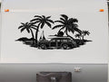 Sailboat Palm Tree Beach Trailer Decals Trailer Sticker