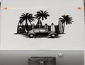 Surf Board Palm Tree Beach Trailer Decals Trailer Sticker