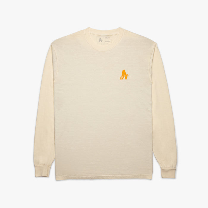 Athletic brewing co, tan long sleeve t-shirt