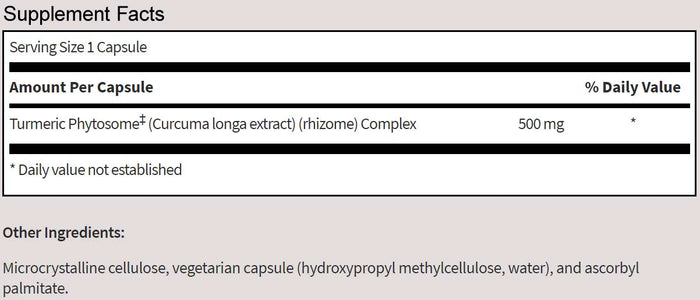 SFI HEALTH (Klaire Labs) Curcuthera Ingredients