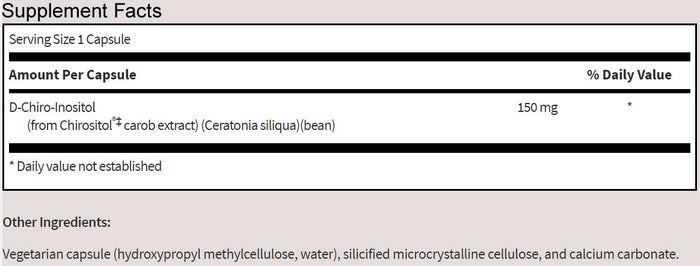 SFI HEALTH (Klaire Labs) D-Chiro-Inositol Ingredients