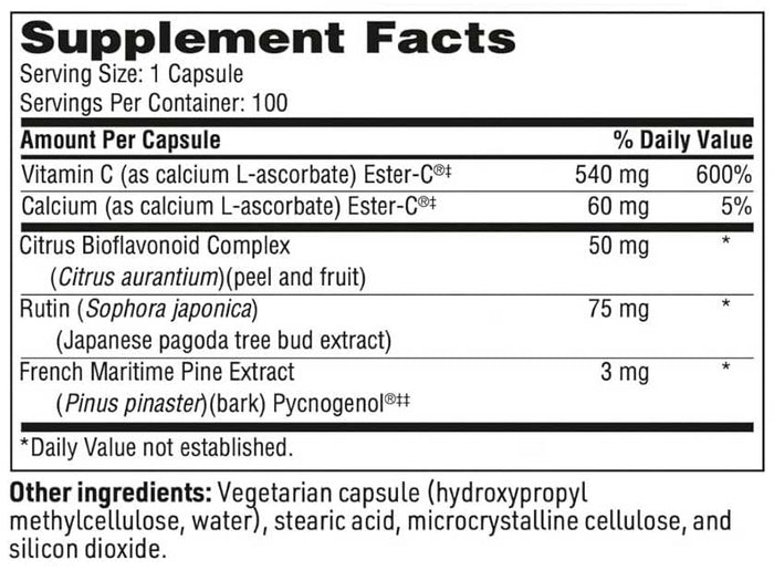 SFI HEALTH (Klaire Labs) Ester-C Bio Ingredients