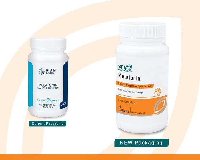 SFI HEALTH (Klaire Labs) Melatonin Lozenge Formula 1 mg New Look