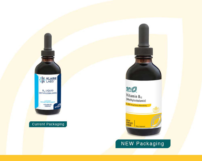 SFI HEALTH (Klaire Labs) Vitamin B12 Liquid (Methylcobalamin 5000 mcg) New Look