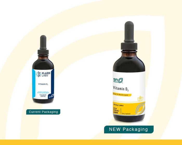 SFI HEALTH (Klaire Labs) Vitamin D3 (5,000 IU) Liquid New Look