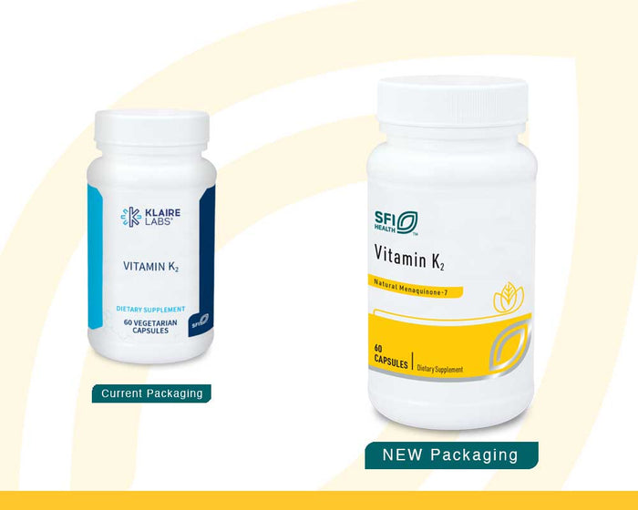 SFI HEALTH (Klaire Labs) Vitamin K2 New Look
