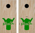 beach lake life cornhole decals