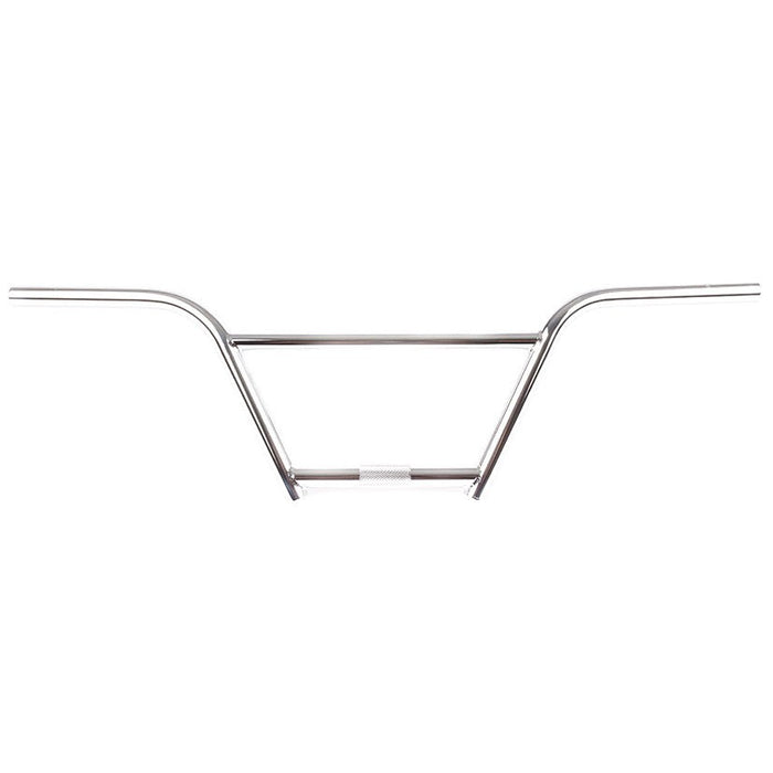 S&M Cruiser Bars / 4 Piece (22.2mm Clamp) in silver, featuring a crossbar and shown from the front against a white background—ideal as handlebars for BMX bikes or 29” cruisers.
