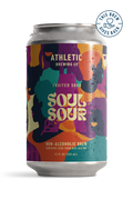 a can of soul sour with a badge "This brew gives back"