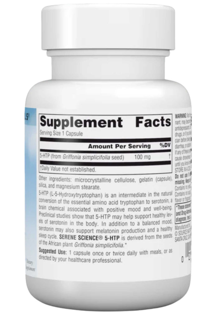 Source Naturals 5-HTP 100 mg Ingredients