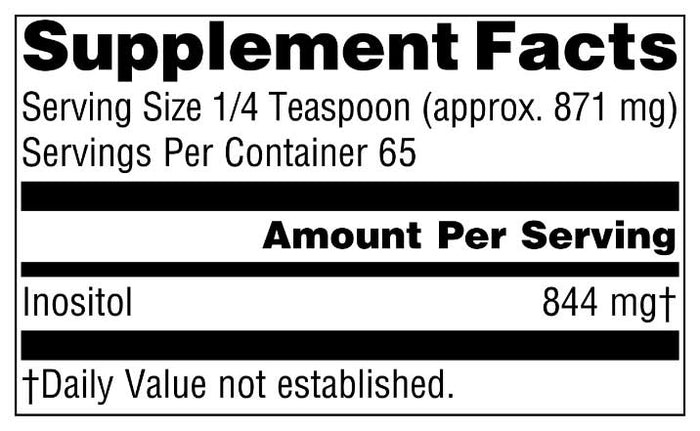 Source Naturals Inositol Powder Ingredients