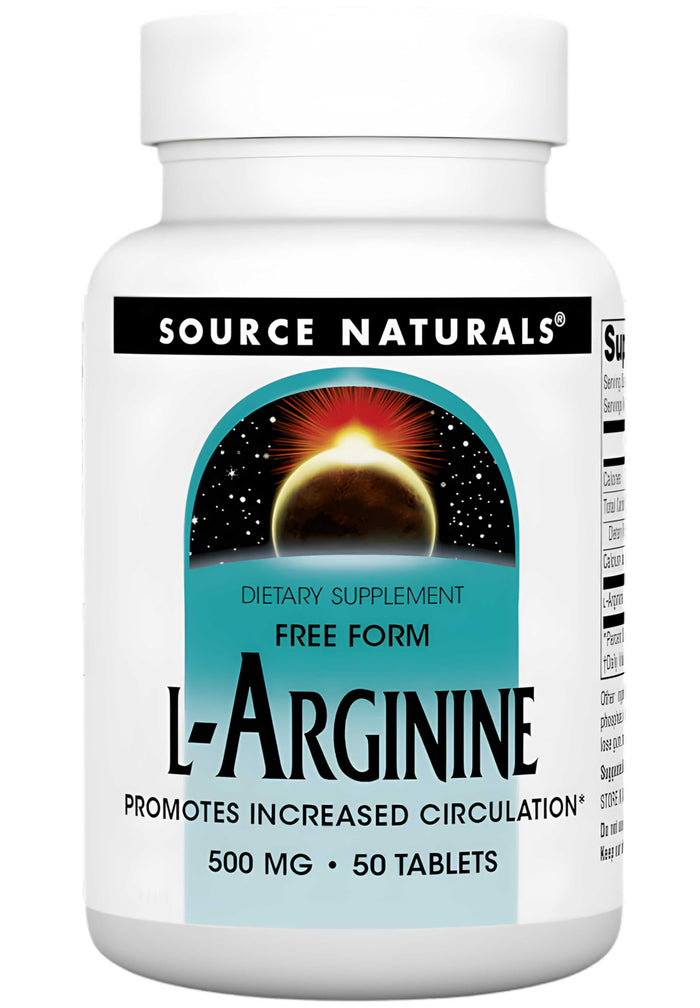 Source Naturals L-Arginine 500 mg, Tablets