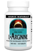Source Naturals L-Arginine 500 mg, Tablets