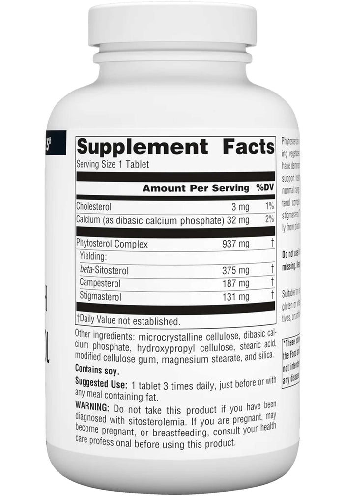 Source Naturals Mega Strength Beta Sitosterol Ingredients