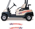 Stars and Stripes USA Side By Side ATV Golf Cart Decals Accessories Go Kart Stickers GC306