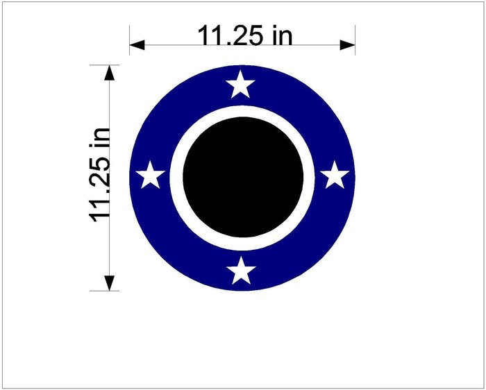 Stars Cornhole Decals  Stickers for Bean Bag Toss Games