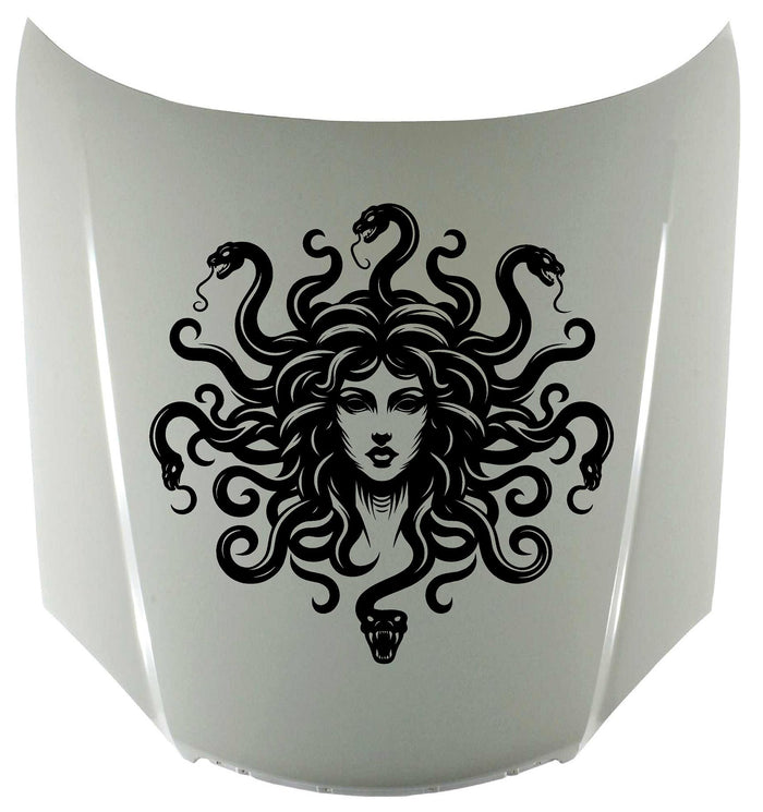 StickerChef Medusa Hood Decal - Striking Vinyl Snake Design 2
