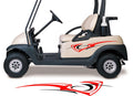 Two Color Golf Cart Decals Accessories Go Kart Stickers Side by Side Graphics GCA1231