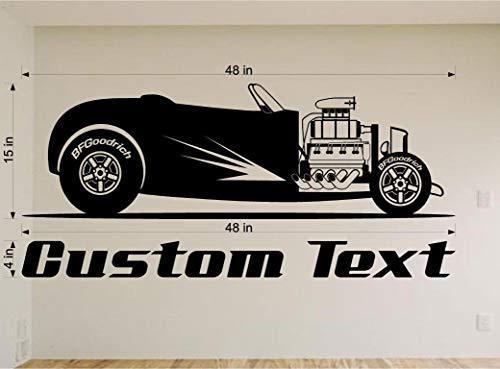 Street Hot Rod Wall Decal - Classic Car Auto Stickers Man Cave Boys Room Décor