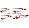 Striped Graphic Decals for Pontoon Boats  Camper Trailers - Replacement Stickers TSW02 – Scenic RV Vinyl Decal