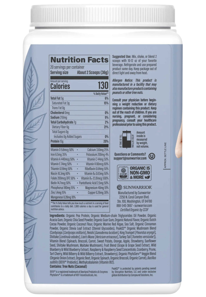 Sunwarrior Lean Superfood Shake Ingredients