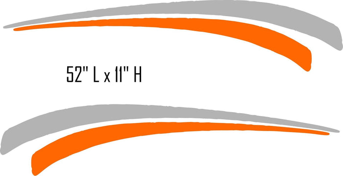 SW16 Swoosh Swish Replacement Decals for Pontoon Boat  RV Motor Home