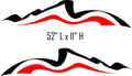 Swoosh Decals for Pontoon Boat  RV Motor Home - SW21 Camper Replacement Graphics