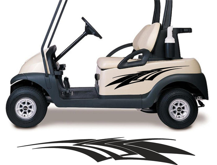 Tapered Design GCA1217S – Racing Stripe Golf Cart Decals | ATV UTV Vinyl