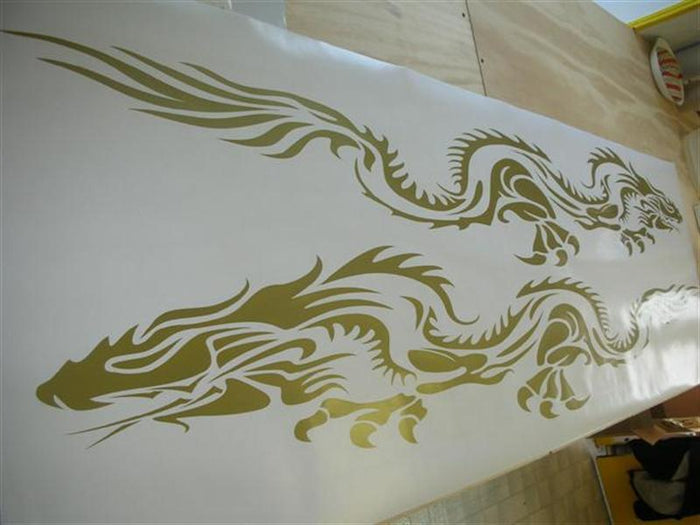 Tribal Flame Graphics Decals for Auto Truck Boat and Car - SP02 Side Set Stickers Sticker Chef