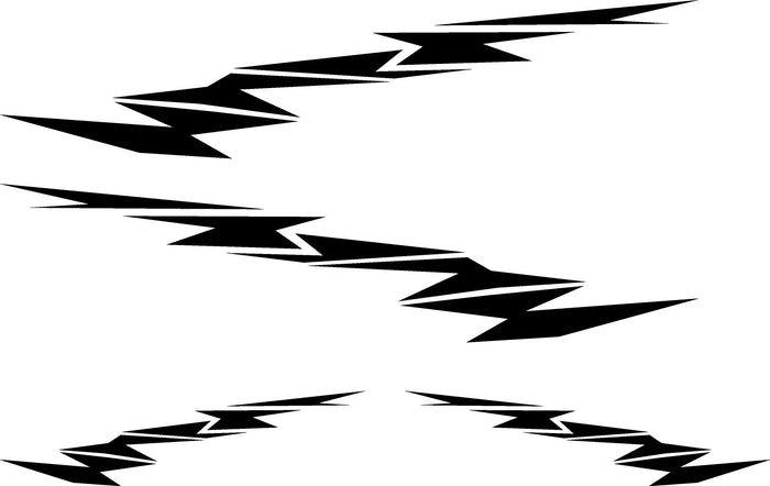 Tribal Flame Graphics GC10 – Tribal Flame Golf Cart Decals | ATV UTV Vinyl
