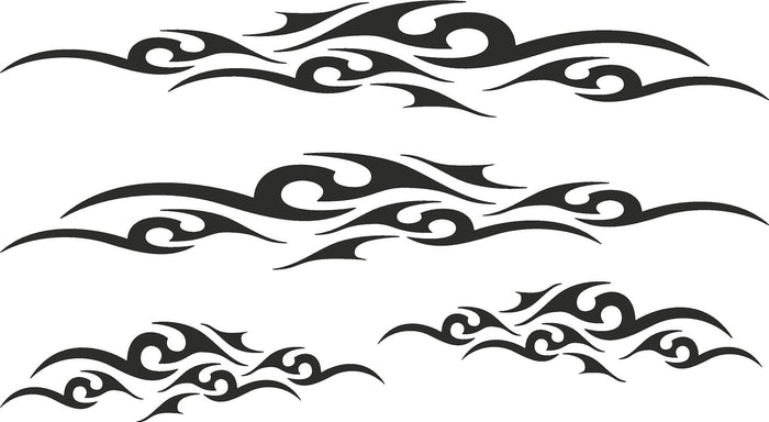 Tribal Flame Graphics GC11 – Tribal Flame Golf Cart Decals | ATV UTV Vinyl